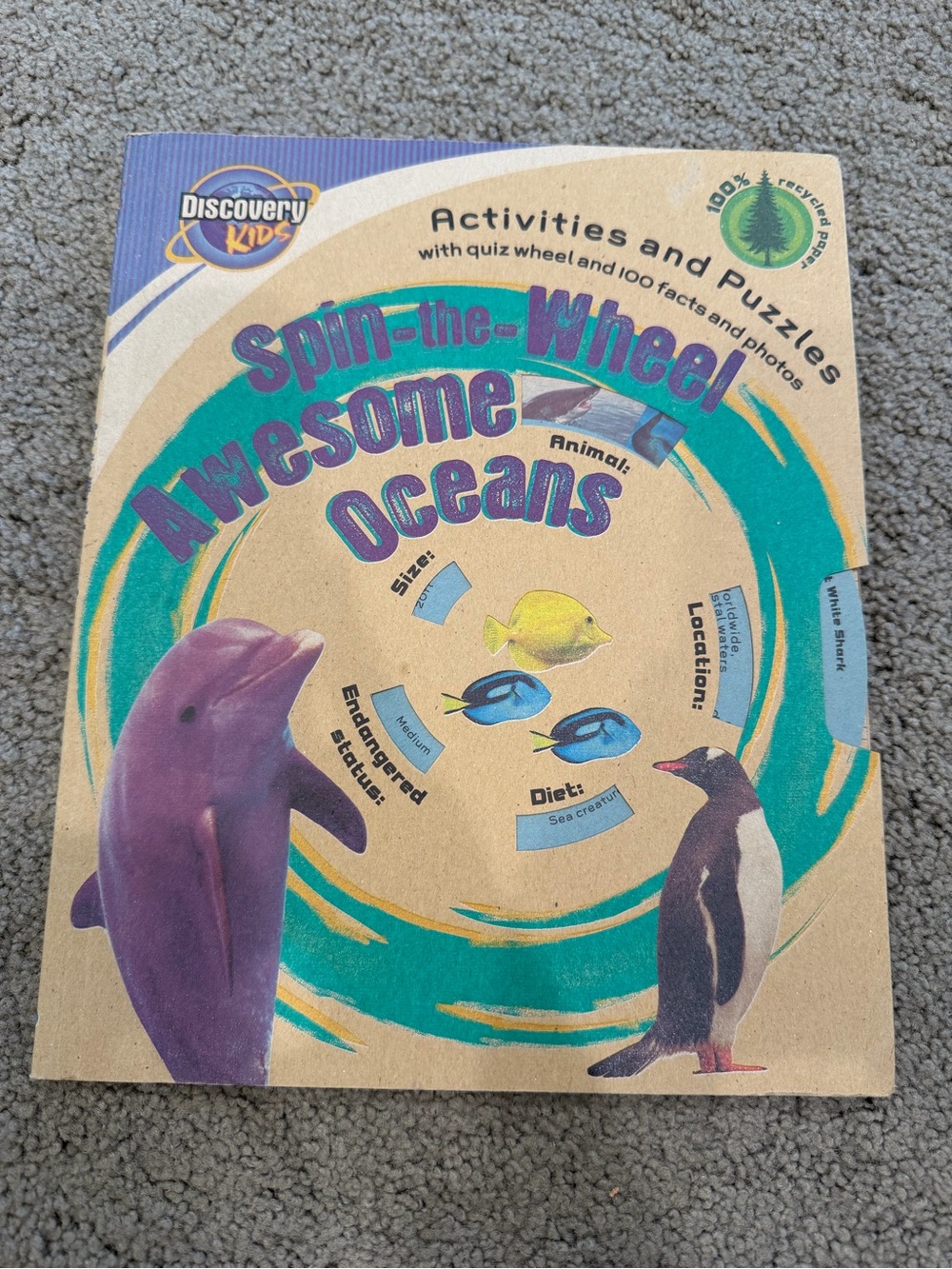 Discovery Kids Spin-the-Wheel Awesome Oceans Activities and Puzzles Book